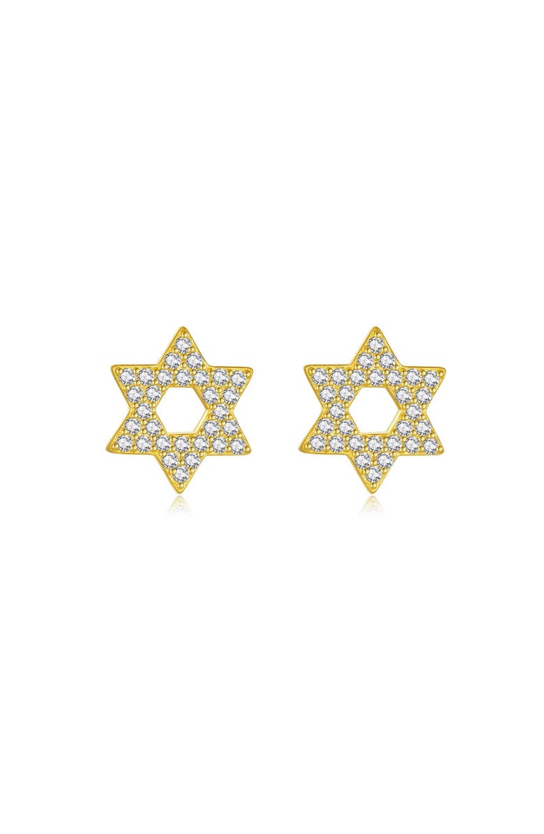 Outofoffice Pavé Star Of David Stud Earrings, Main, color,