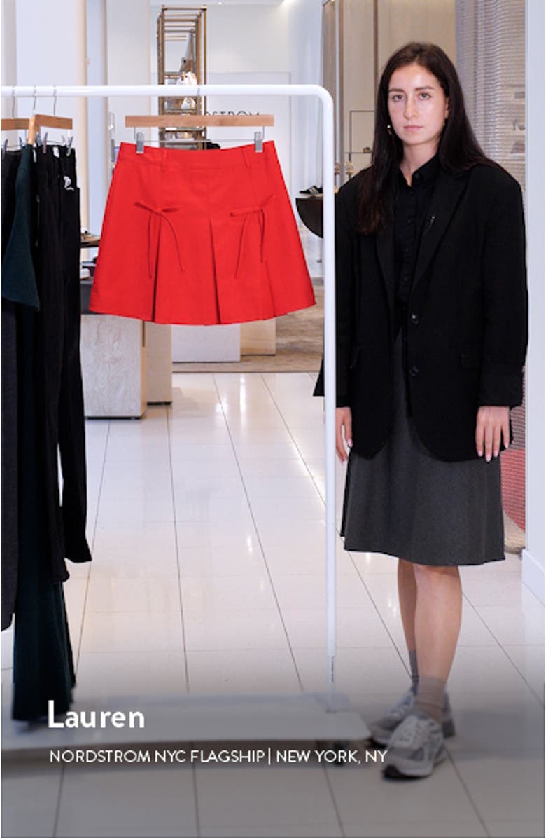 Pleated Bow Miniskirt, sales video thumbnail