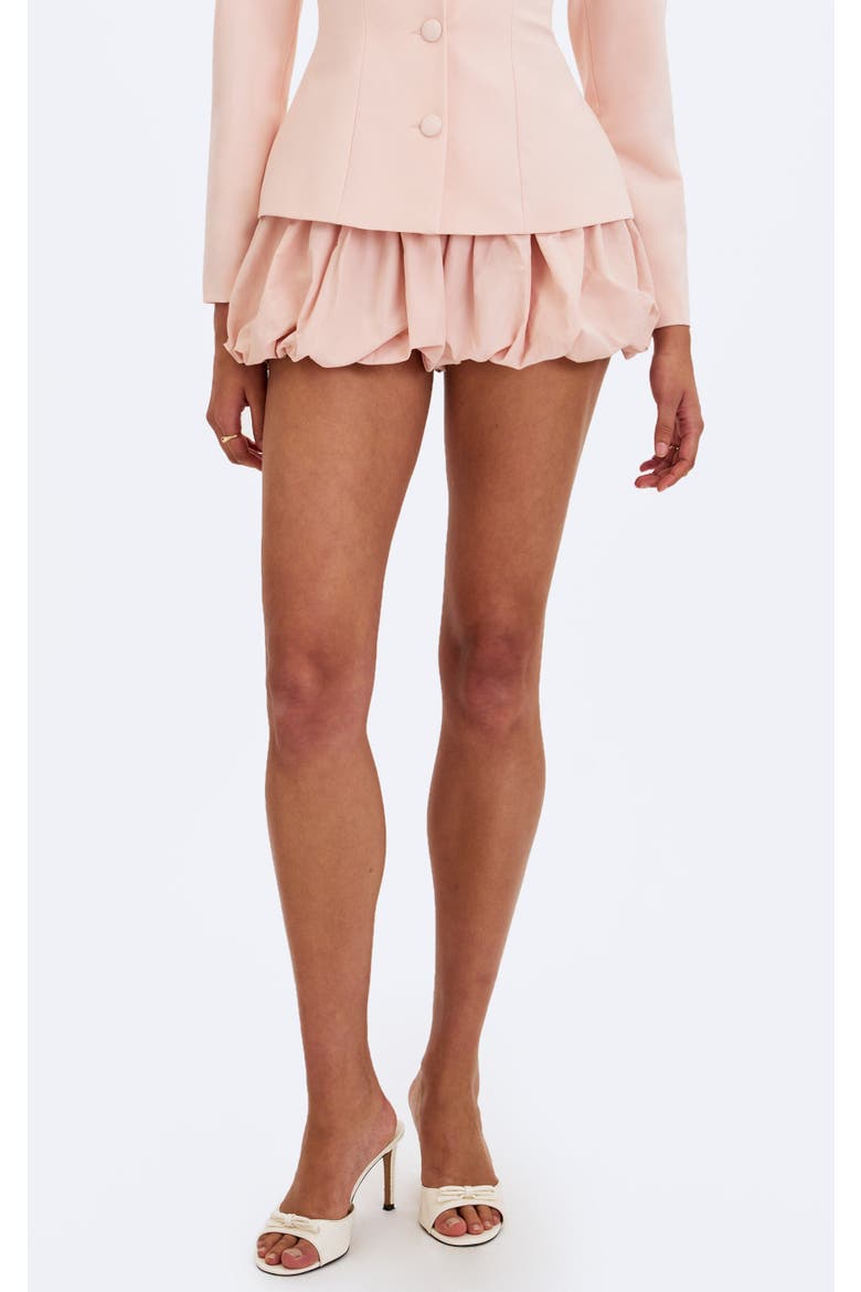 Savina Taffeta Bubble Shorts, Main, color, Tulip Pink