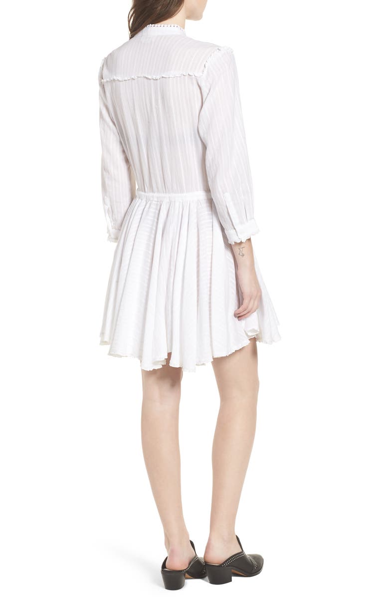 Zadig & Voltaire Ranil Textured Fit & Flare Dress, Alternate, color, 