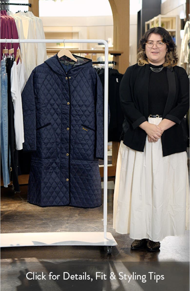 Harmby Hooded Quilted Coat, sales video thumbnail