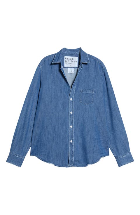Eileen Relaxed Denim Button-Up Shirt