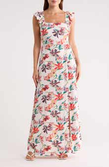 Lovestitch Flutter Sleeve Maxi Dress
