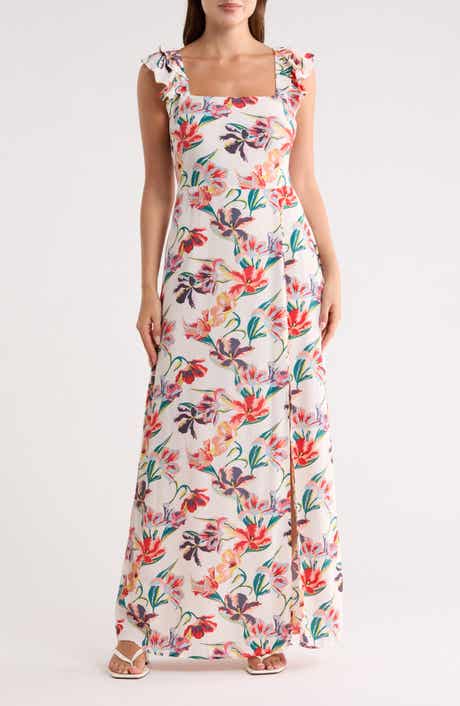 Lovestitch Flutter Sleeve Maxi Dress