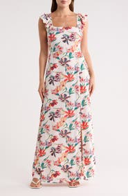 Lovestitch Flutter Sleeve Maxi Dress