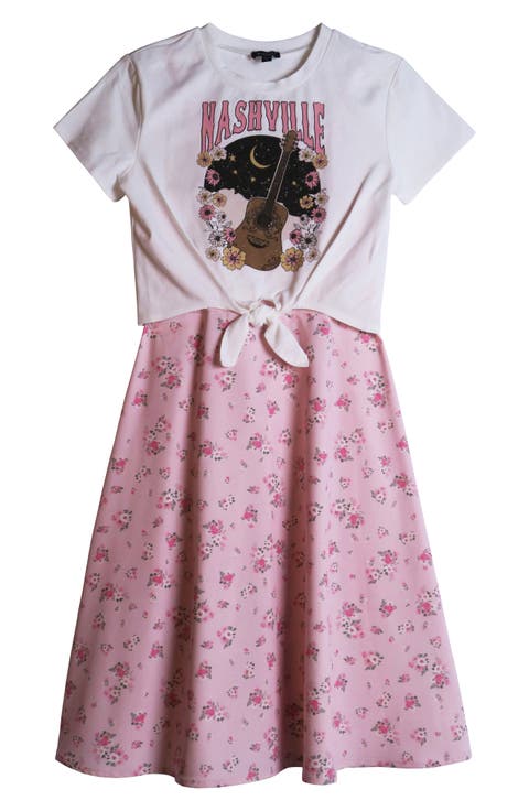 Kids' Twofer T-Shirt Dress (Big Kid)