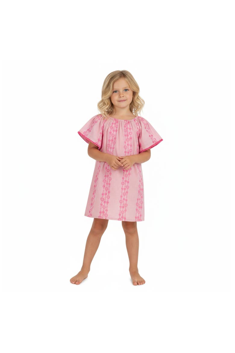 Mini Capucine Girls Caftan, Alternate, color, Pink
