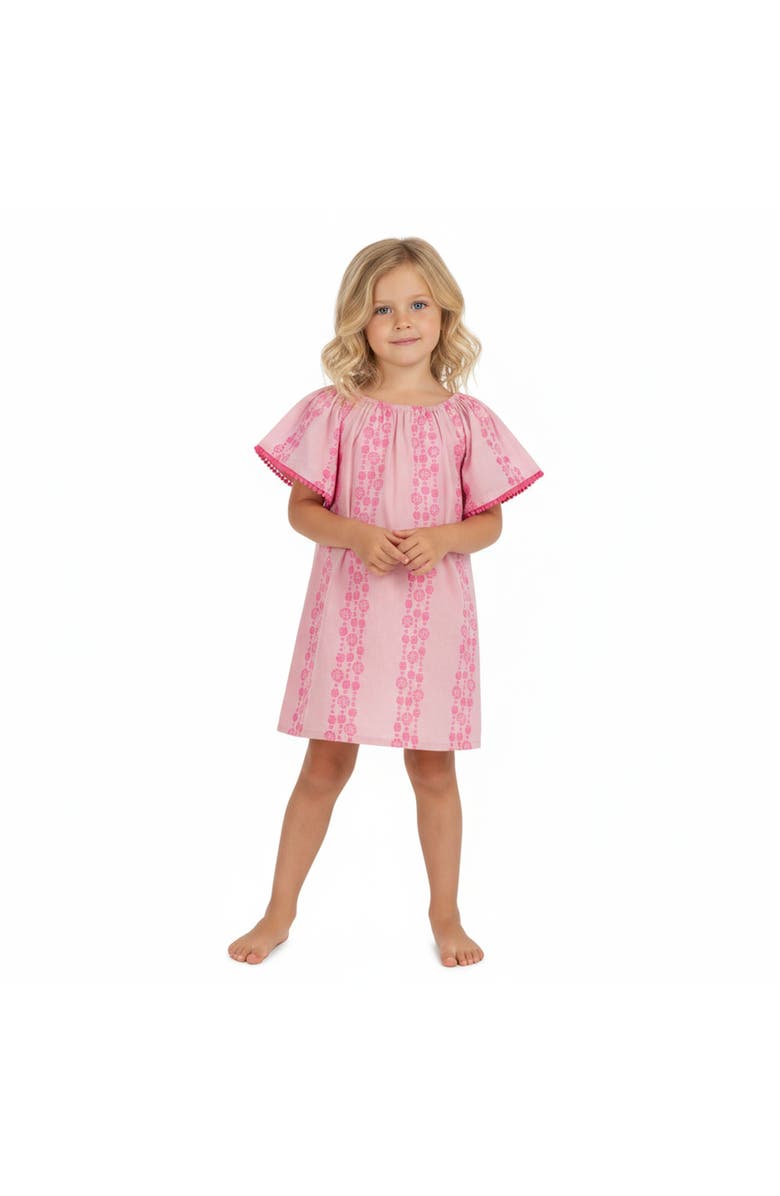 Mer St. Barth Mini Capucine Girls Caftan, Alternate, color, Pink