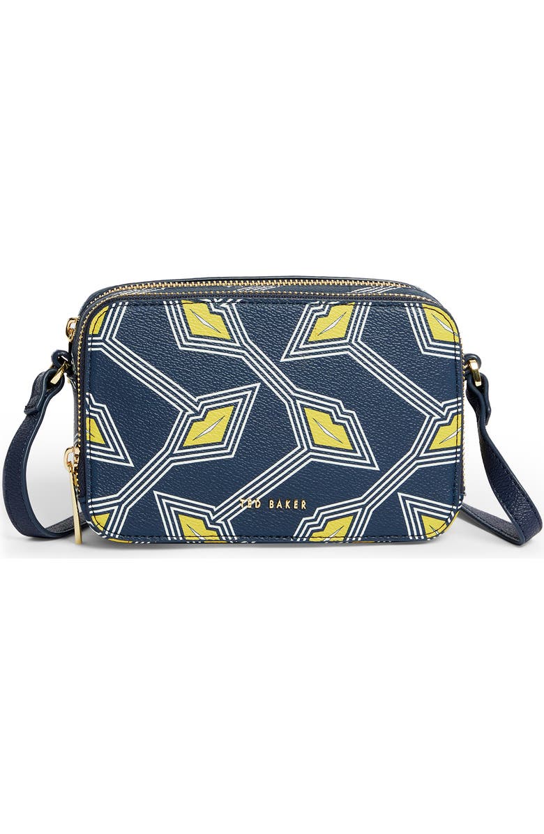 Ted Baker London Lexxii Lip Faux Leather Camera Bag, Main, color,