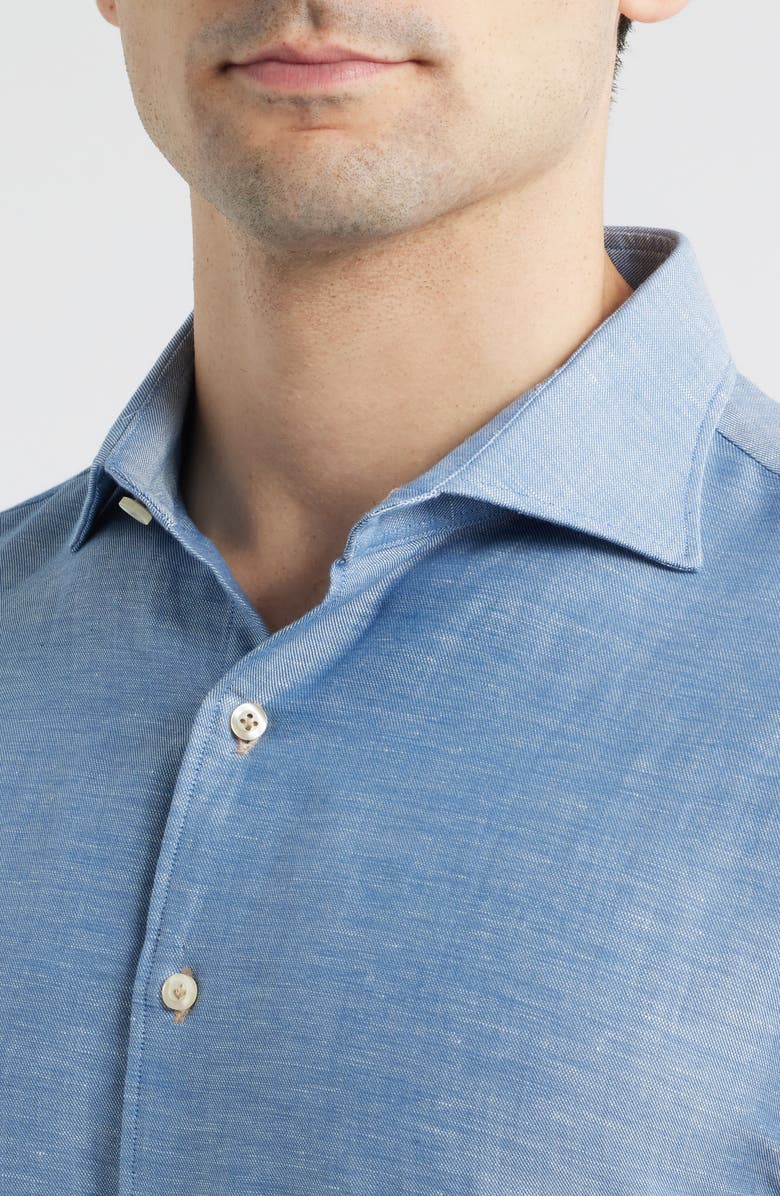 johnnie-O Koda Cotton & Linen Button-Up Shirt, Alternate, color, 