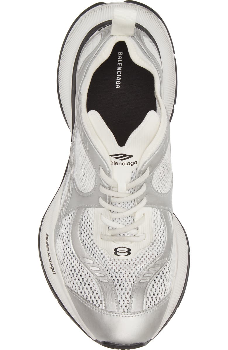 Balenciaga Circuit Sneaker, Alternate, color, White/ Silver
