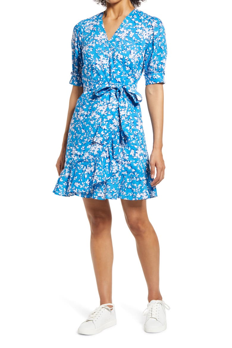Wrap Dress, Main, color, BLUEBELL