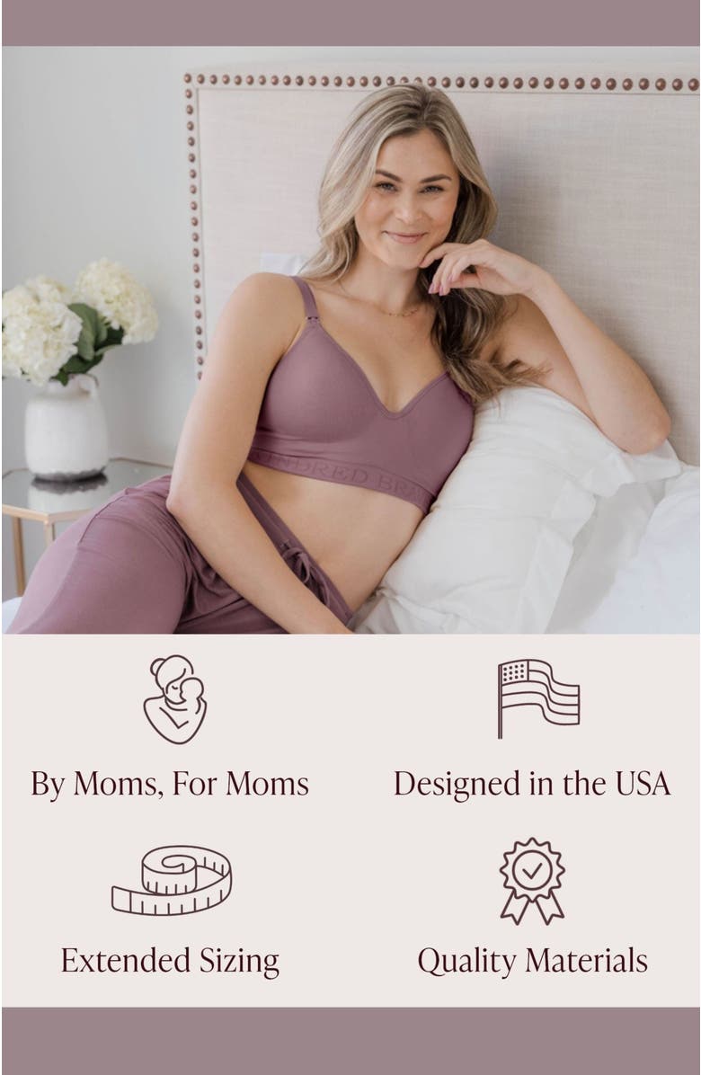 Kindred Bravely Busty Contour Hands-Free Pumping & Nursing Bra- Sizing Options Available in E-H Cup, Alternate, color, Twilight