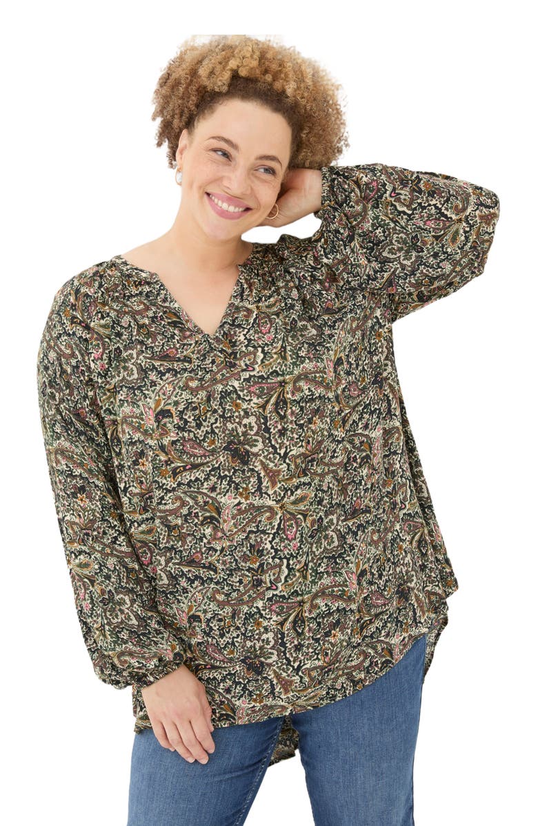 FatFace Women's Plus Size Faye Wild Paisley Tunic, Main, color,