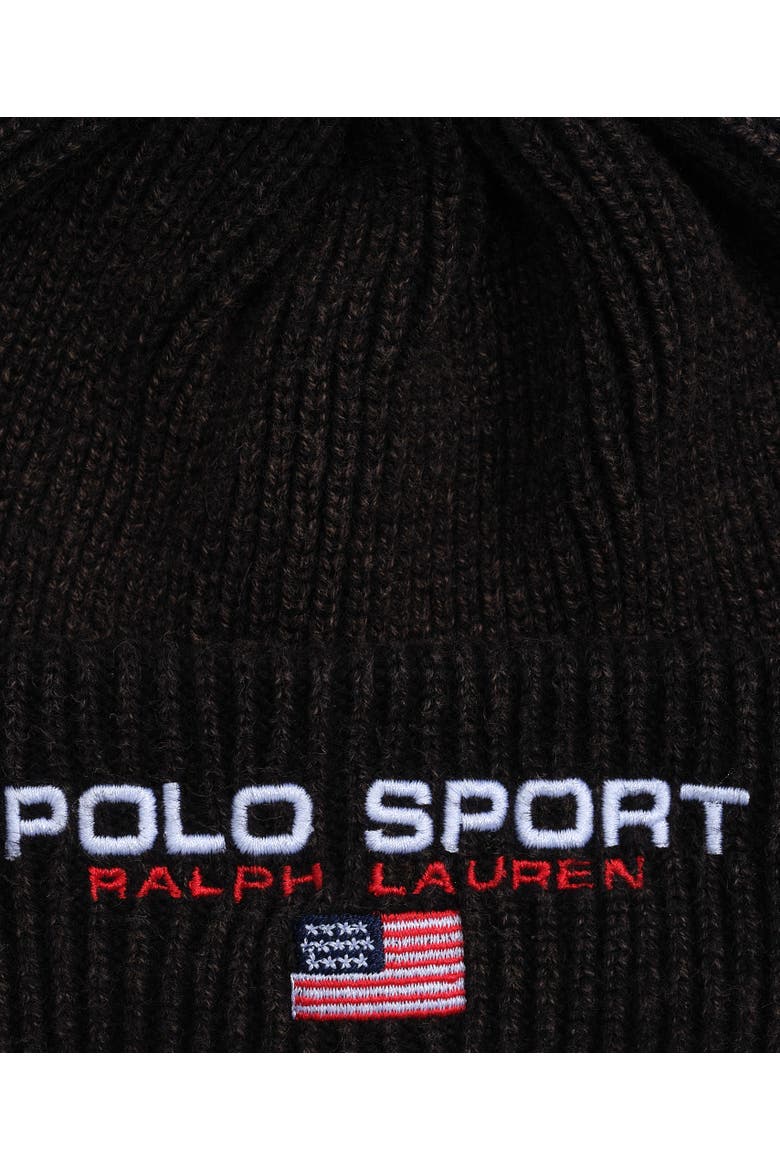 Polo Sport Beanie, Alternate, color, Polo Black
