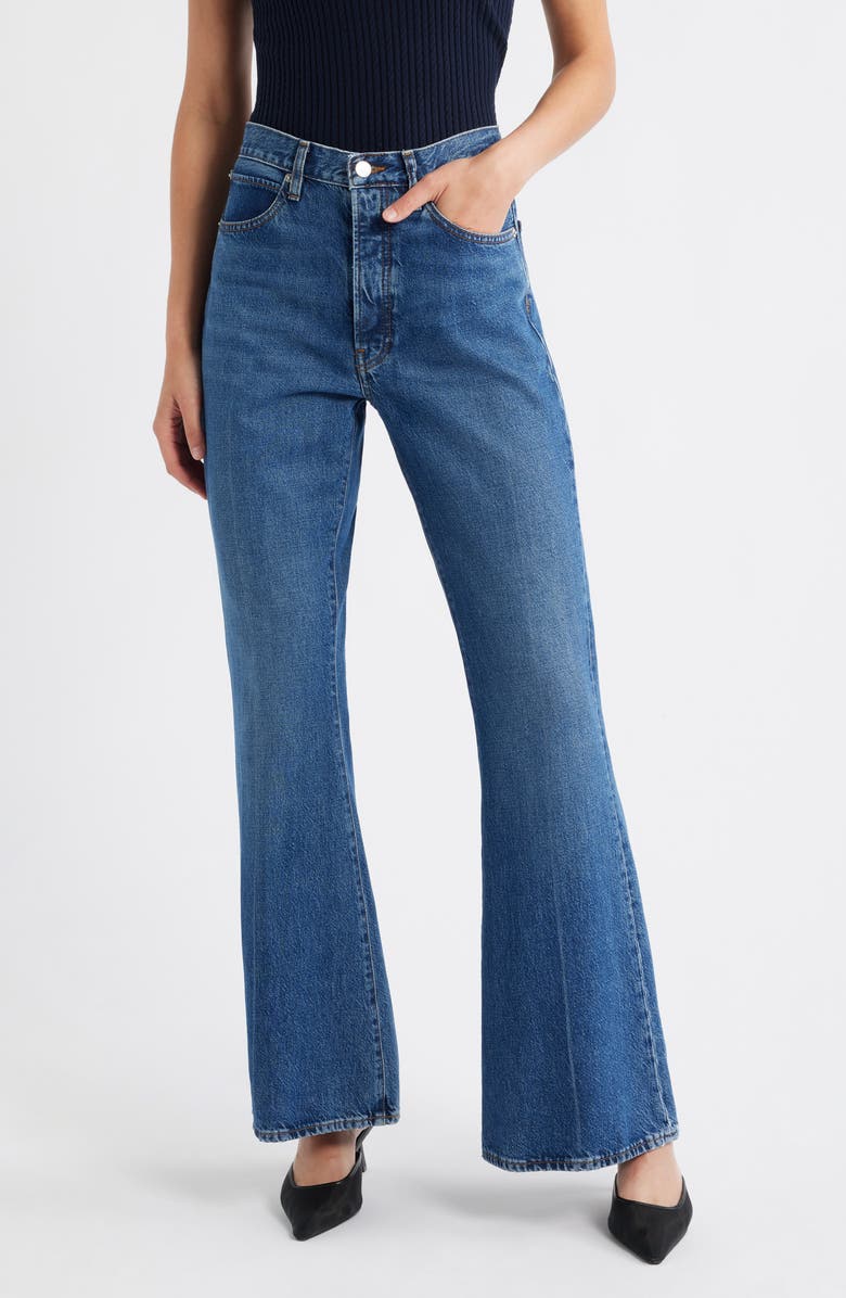 FRAME The Lax High Waist Flare Jeans, Main, color, Pilot
