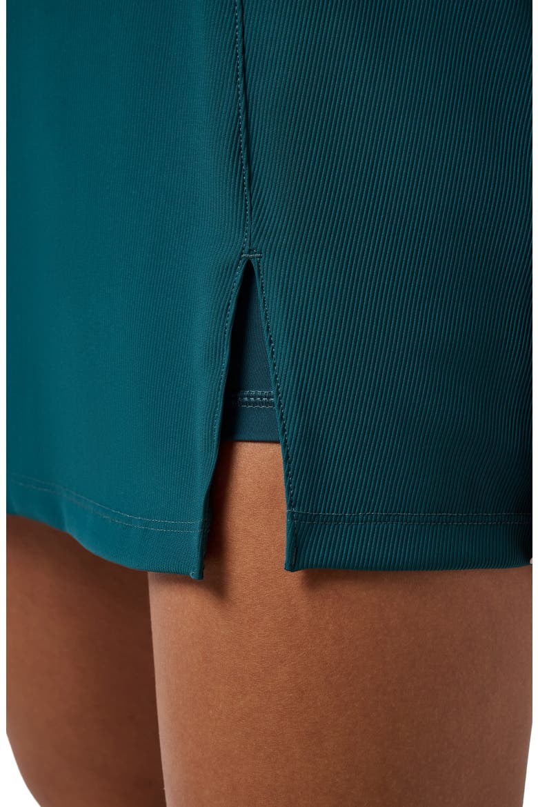 Move Knit Rib Miniskort, Alternate, color, DARK SEA