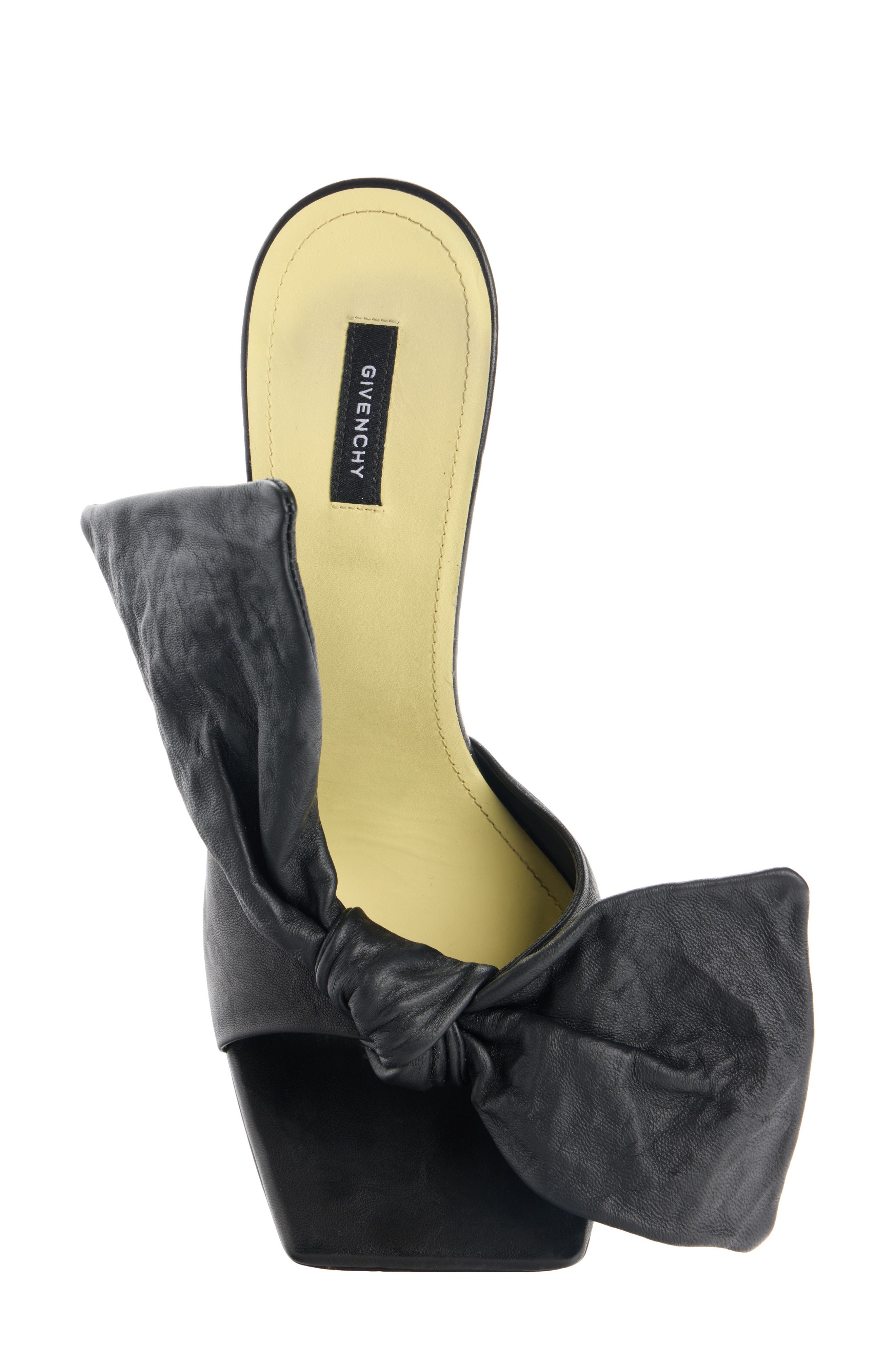 Givenchy Boudoir Bow Slide Sandal, Alternate, color, Black