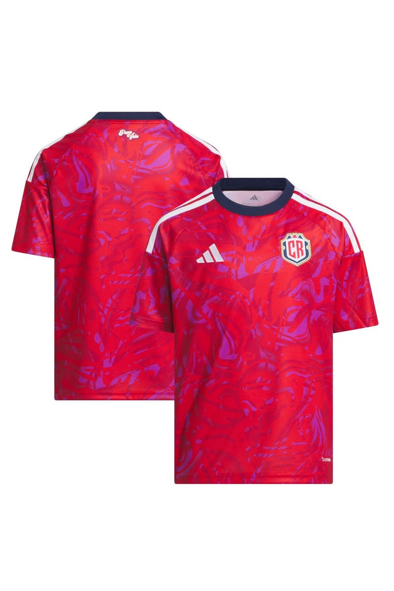 Youth adidas  Red Costa Rica National Team FIFA x World Cup 2026 Home Replica Jersey, Main, color, Red