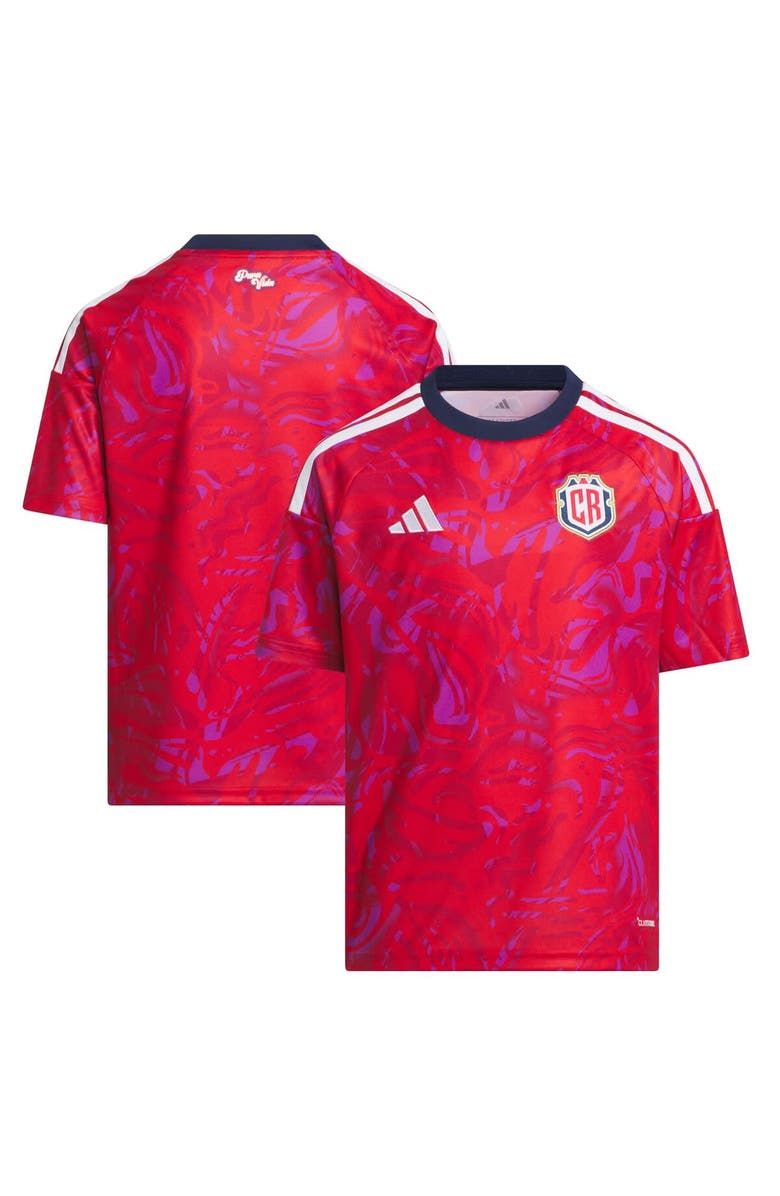 adidas Youth adidas  Red Costa Rica National Team FIFA x World Cup 2026 Home Replica Jersey, Main, color, Red