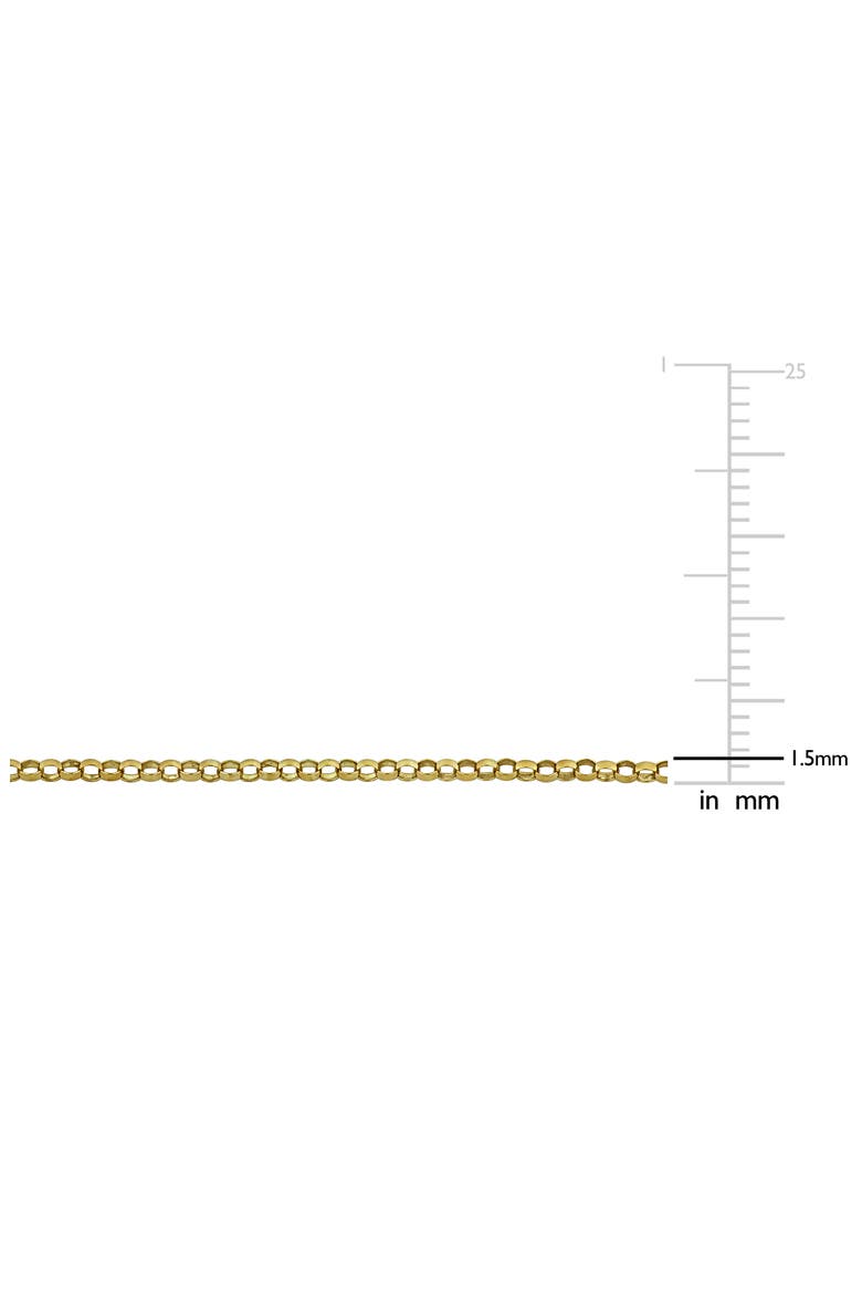 Rolo Link Chain Bracelet, 0.65mm, Alternate, color, GOLD