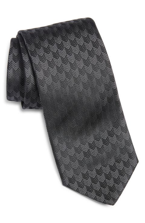 Geometric Silk Tie