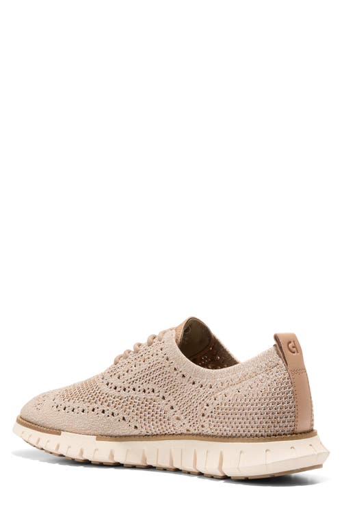 Cole Haan Zerogrand Remastered Stitchlite™ Wingtip Oxford In Amphora/birch/ivory