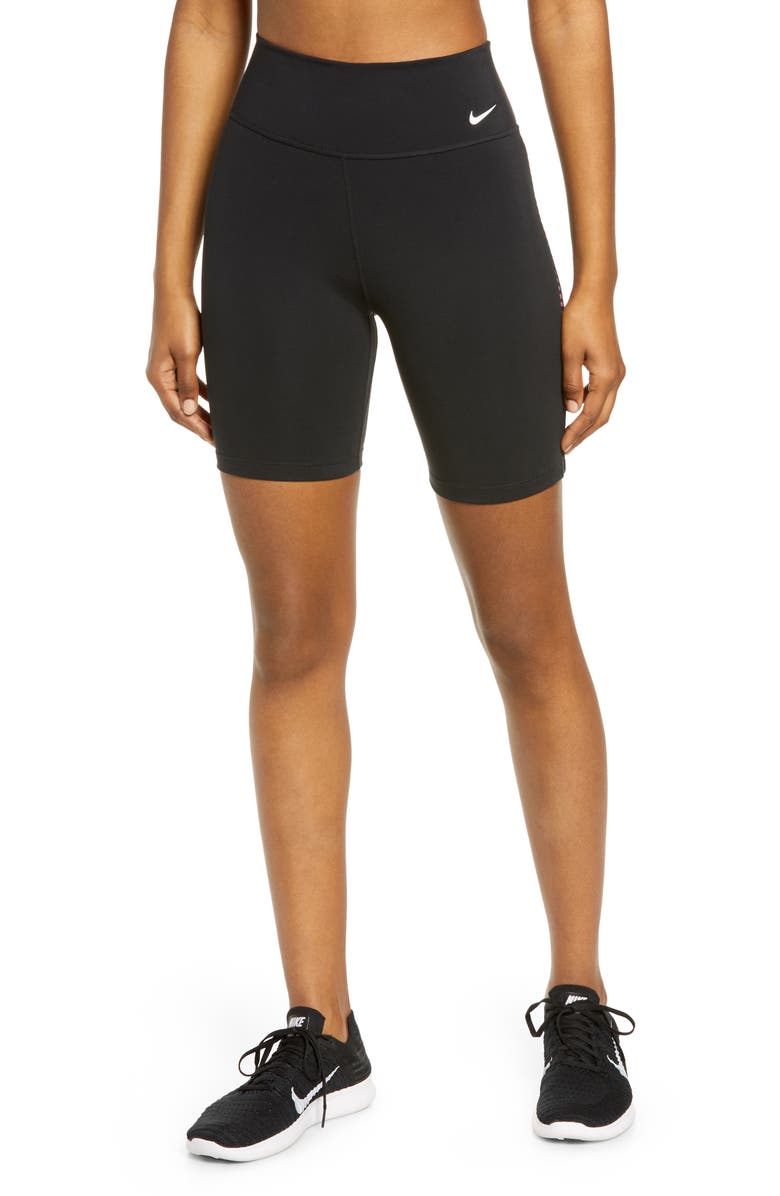 Nike One Rainbow Ladder Bike Shorts, Main, color, 