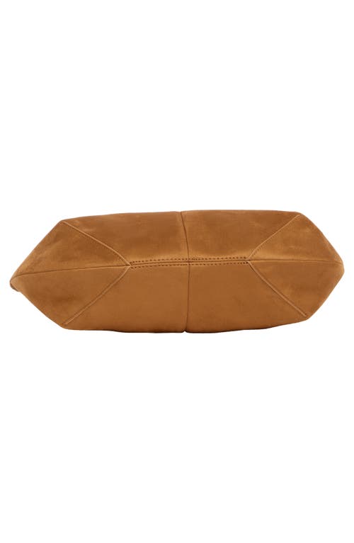 Jw Pei Dara Faux Suede Hobo Bag In Yellowish Brown
