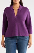 Eileen Fisher Merino Wool Bracelet Sleeve Sweater