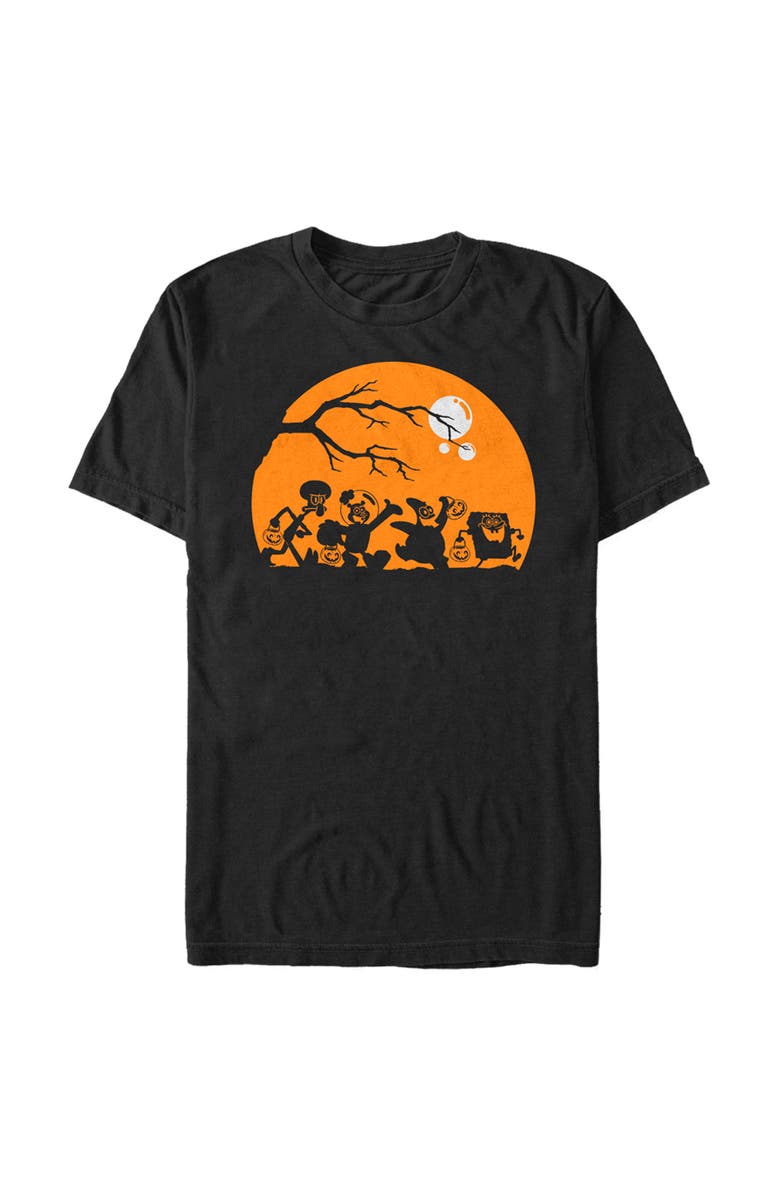 SpongeBob SquarePants Men's SpongeBob SquarePants Halloween Trick or Treat  Graphic T-Shirt, Main, color, Black