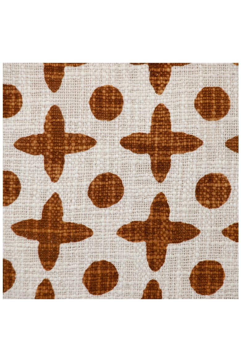 Geometric Throw Pillow, Alternate, color, RUST