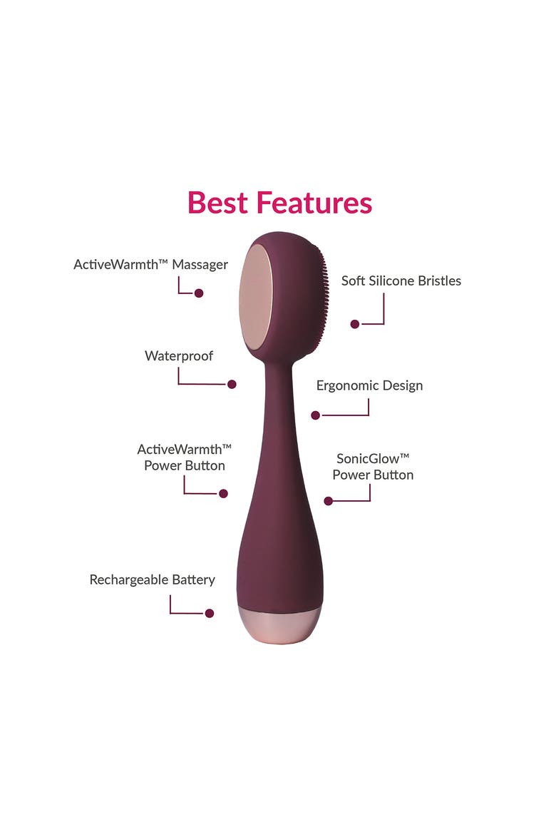Pro Clean Facial Cleansing Device with ActiveWarmth™, Alternate, color, BERRY