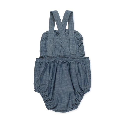 Shop Hope & Henry Baby Ruffle Sunsuit, Infant In Blue Chambray Ruffle