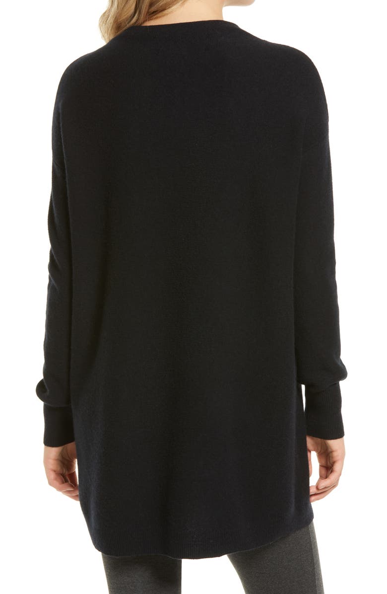 Nordstrom Funnel Neck Cashmere Tunic Sweater, Alternate, color, 