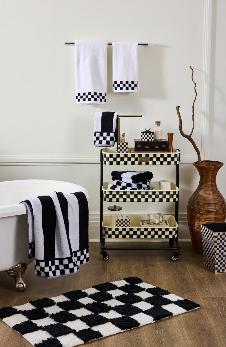 MACKENZIE CHILDS Courtly Check 3-Tier Kitchen Cart, Alternate, color, Courtly