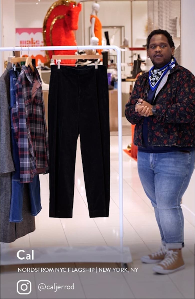Straight Leg Corduroy Trousers, sales video thumbnail
