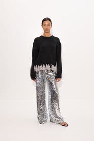 SIMONMILLER Roni Metallic Tassel Sweater
