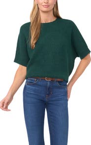 Halogen® Short Sleeve Sweater