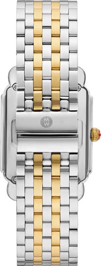 Deco II Two-Tone Diamond Quartz Bracelet Watch, 32mm