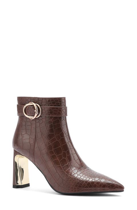 Groovy Croc Embossed Boot (Women)
