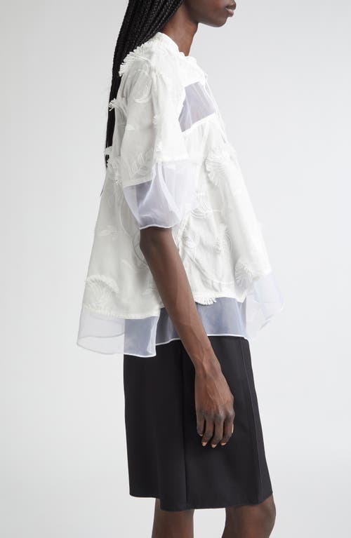 3.1 Phillip Lim Chiffon Tie Neck Top