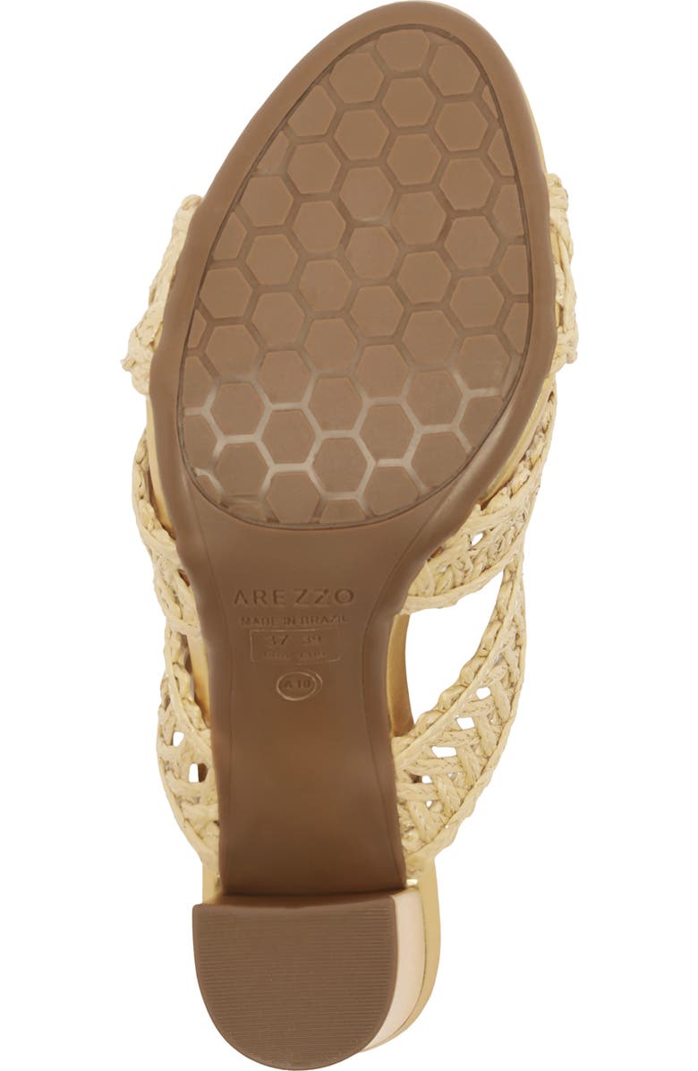 Arezzo Ciara Block Heel Sandal, Alternate, color, Natural Gold