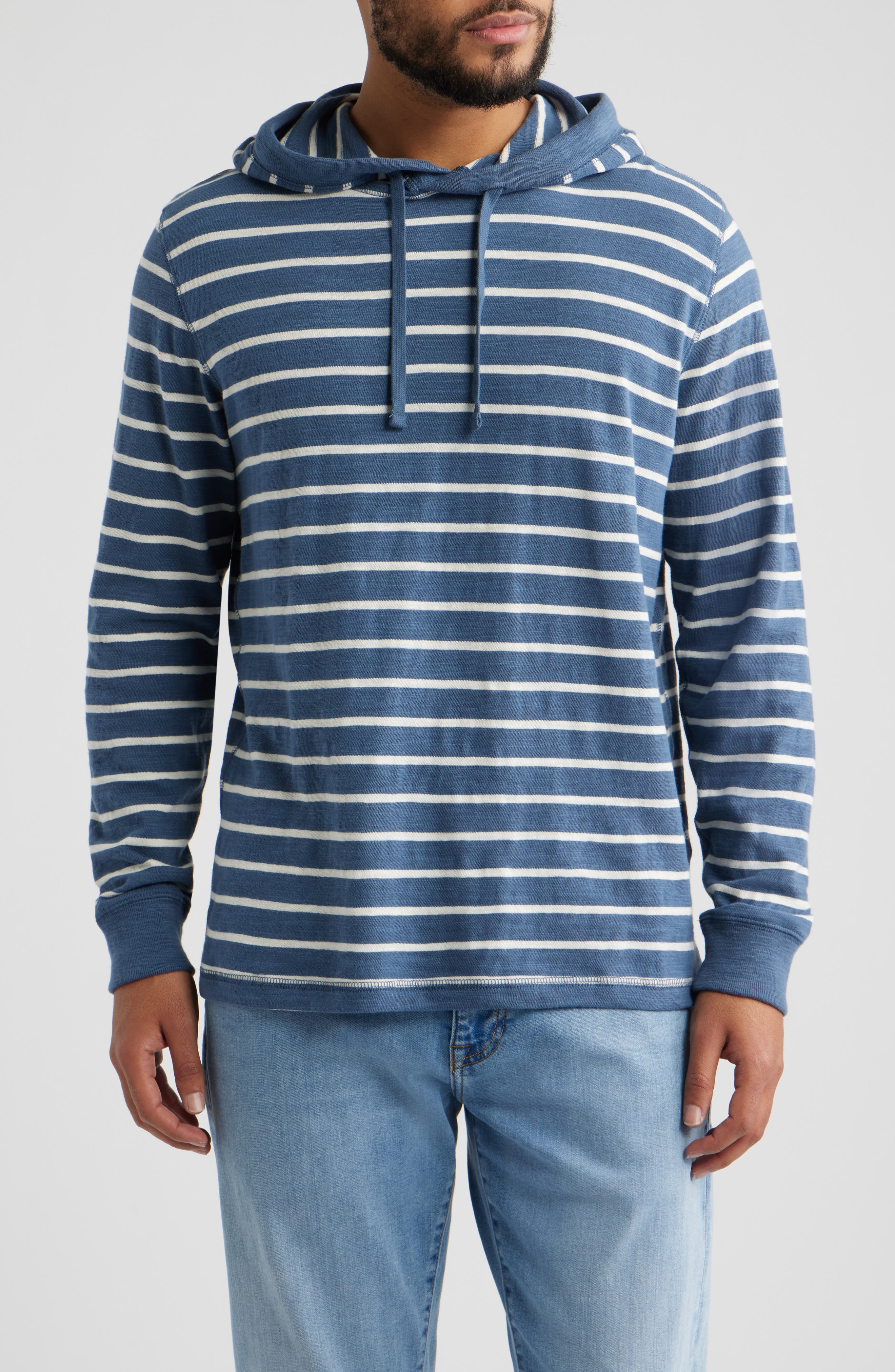 BREAKER BLUE BRETON STRIPE