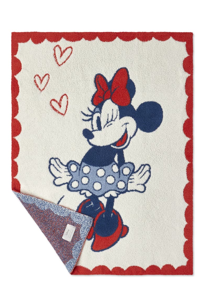 x Disney® Minnie Mouse CozyChic® Love Stroller Blanket, Main, color, CREAM MULTI