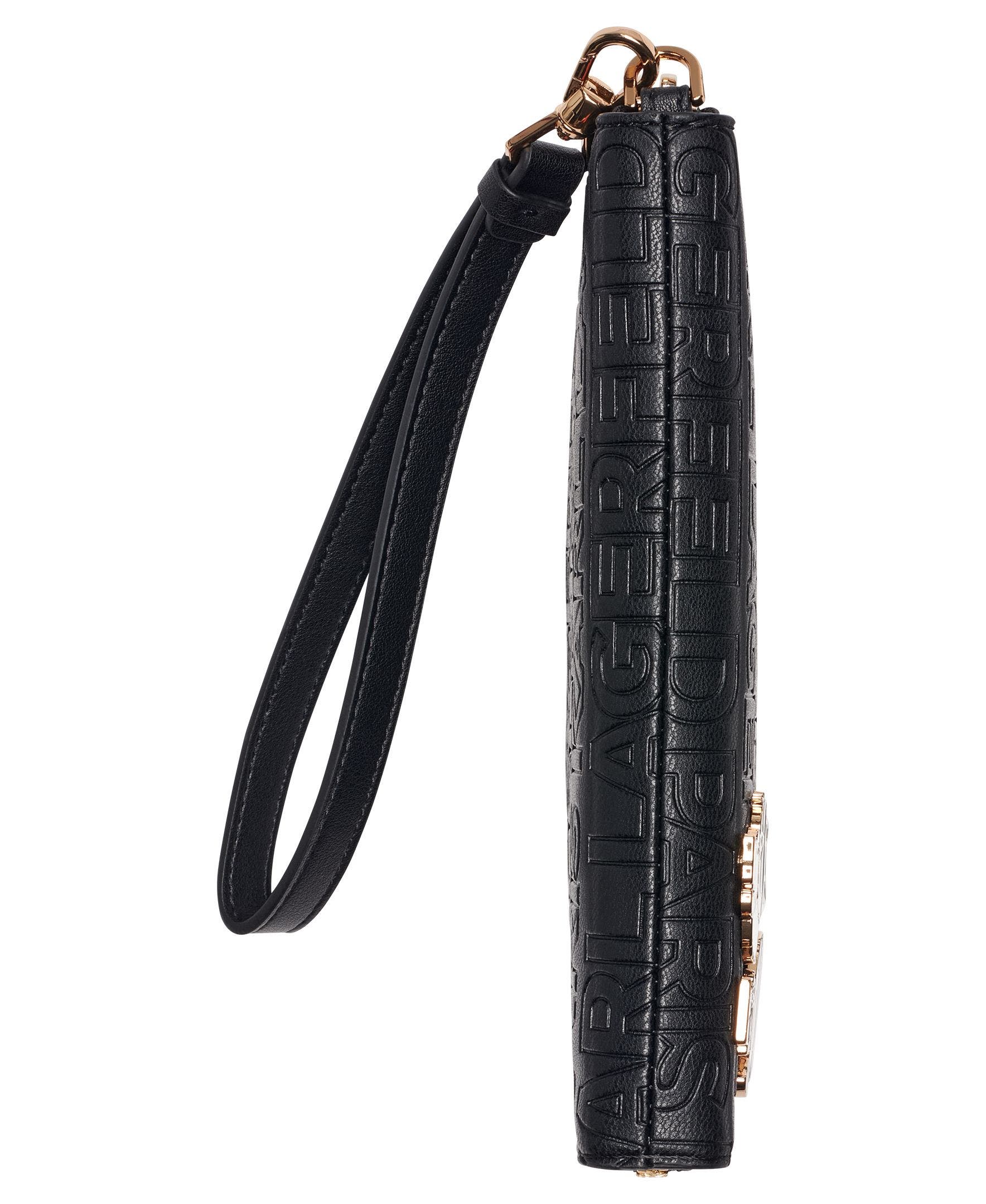 KARL LAGERFELD PARIS Meribel Wallet, Alternate, color, Black/Gold