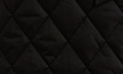 Ralph Lauren Lauren  Quilted Long Wrap Jacket In Black