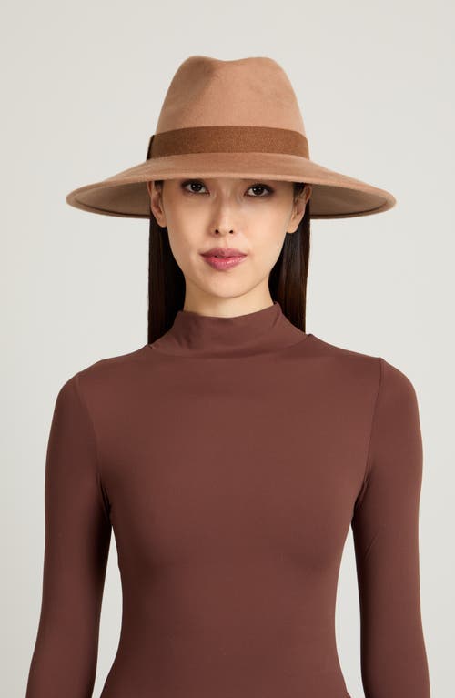 Eugenia Kim Emmanuelle Wool Felt Fedora In Brown