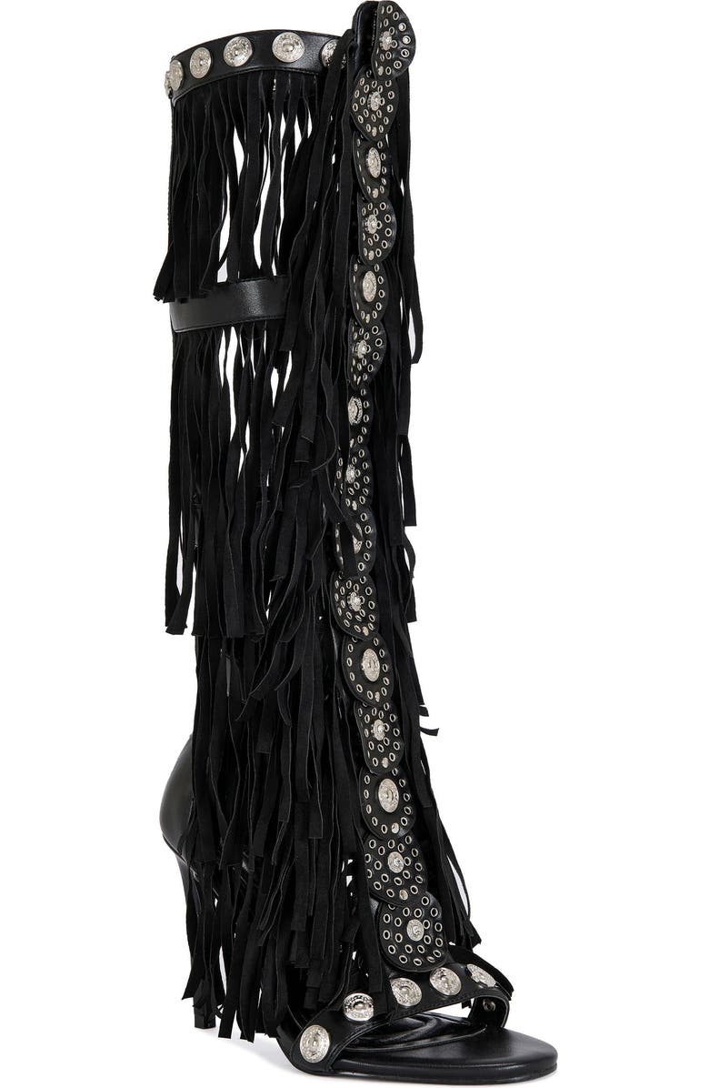 AZALEA WANG Sameya Stiletto Sandal, Alternate, color, Black