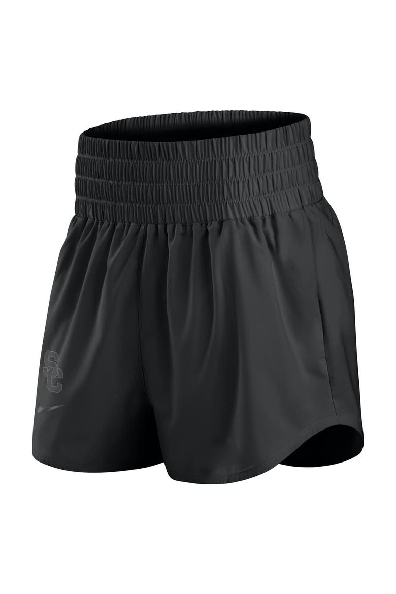 Women's Nike Black USC Trojans Performance One High-Rise Shorts, Alternate, color, Black
